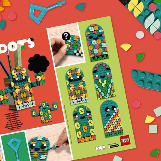 LEGO DOTS 41937 Multi Pack - Sensazioni Estive 4in1, Kit Creativi con Cornice Portafoto, Braccialetto, Portachiavi Portapenne - 5