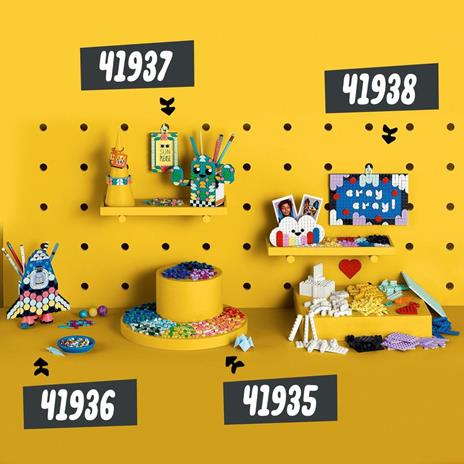 LEGO DOTS 41937 Multi Pack - Sensazioni Estive 4in1, Kit Creativi con Cornice Portafoto, Braccialetto, Portachiavi Portapenne - 6