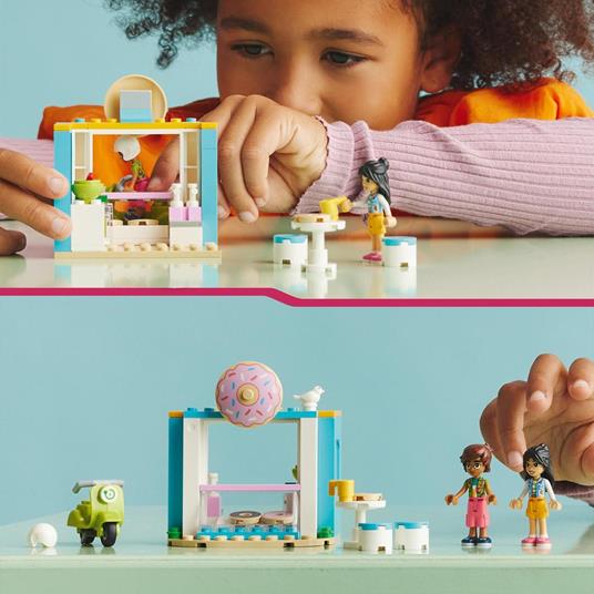 LEGO Friends 41723 Negozio di Ciambelle, Giochi per Bambini 4+ Anni con Mini Bamboline Liann e Leo e Scooter, Idea Regalo - 2