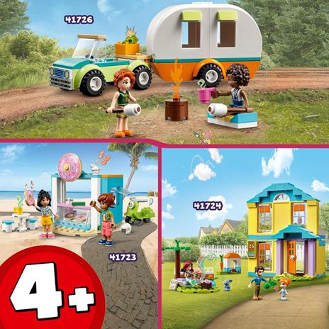 LEGO Friends 41723 Negozio di Ciambelle, Giochi per Bambini 4+ Anni con Mini Bamboline Liann e Leo e Scooter, Idea Regalo - 6