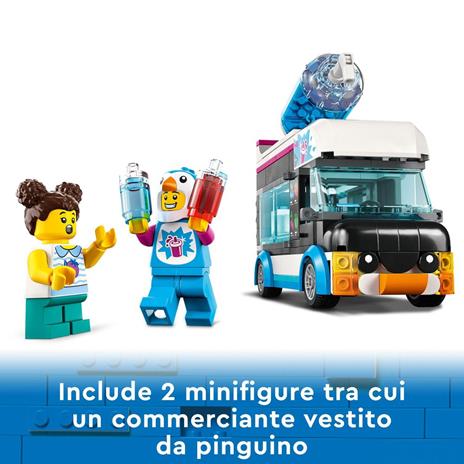 LEGO City 60384 Il Furgoncino delle Granite del Pinguino, Camion Giocattolo con Minifigure, Idea Regalo per Bambini e Bambine - 5