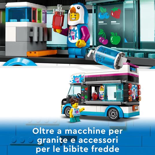 LEGO City 60384 Il Furgoncino delle Granite del Pinguino, Camion Giocattolo con Minifigure, Idea Regalo per Bambini e Bambine - 7