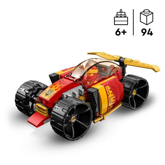 LEGO NINJAGO 71780 Auto da Corsa Ninja di Kai - EVOLUTION, Set 2in1 con Macchina Giocattolo e Fuoristrada, Giochi per Bambini - 3