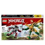 LEGO NINJAGO 71781 Mech da Battaglia di Lloyd - EVOLUTION, Set con 2 Action Figure, Giochi per Bambini 6+ con Minifigure