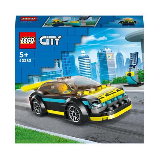LEGO City 60383 Auto Sportiva Elettrica, Macchina Giocattolo per