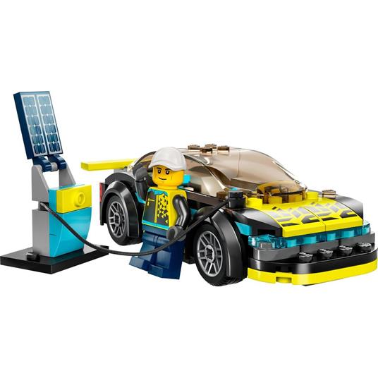 LEGO City 60383 Auto Sportiva Elettrica, Macchina Giocattolo per Bambini dai 5 Anni, Set Supercar con Pilota da Corsa - 7