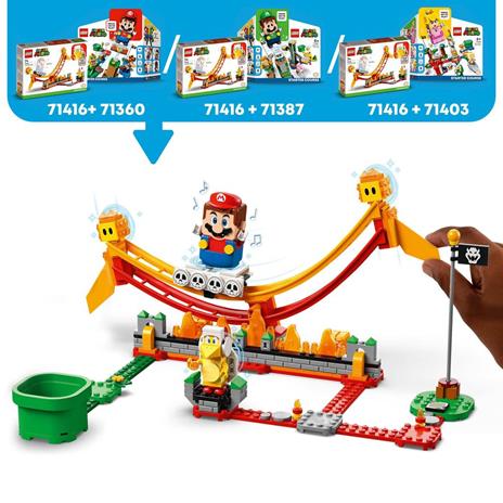 LEGO Super Mario 71416 Pack di Espansione Giro sullOnda Lavica con Figure di Fuoco Bros e 2 Fiammetti, Gioco da Collezione - 4