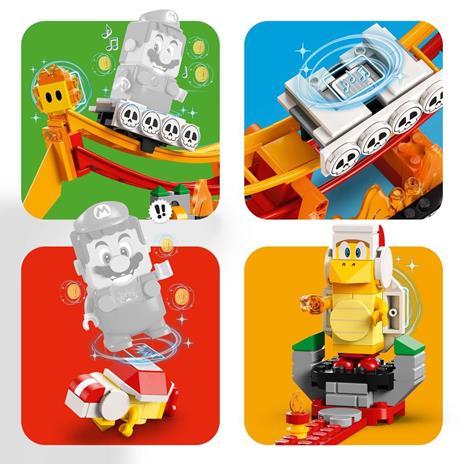 LEGO Super Mario 71416 Pack di Espansione Giro sullOnda Lavica con Figure di Fuoco Bros e 2 Fiammetti, Gioco da Collezione - 5