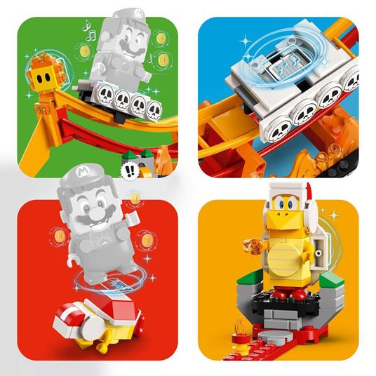 LEGO Super Mario 71416 Pack di Espansione Giro sullOnda Lavica con Figure di Fuoco Bros e 2 Fiammetti, Gioco da Collezione - 5