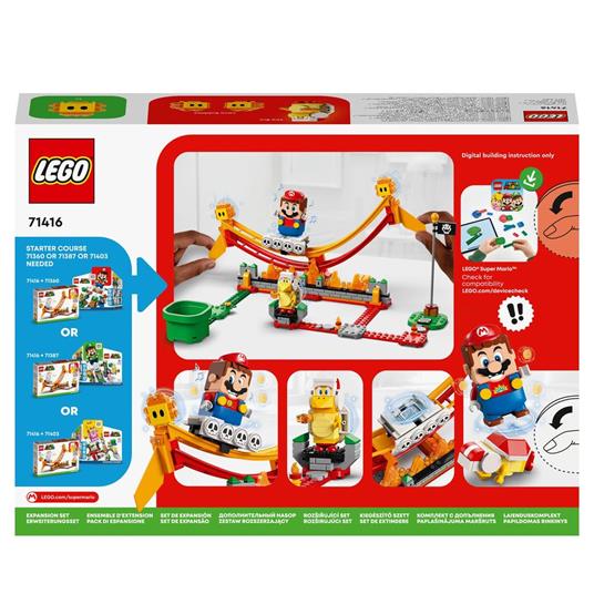 LEGO Super Mario 71416 Pack di Espansione Giro sullOnda Lavica con Figure di Fuoco Bros e 2 Fiammetti, Gioco da Collezione - 9