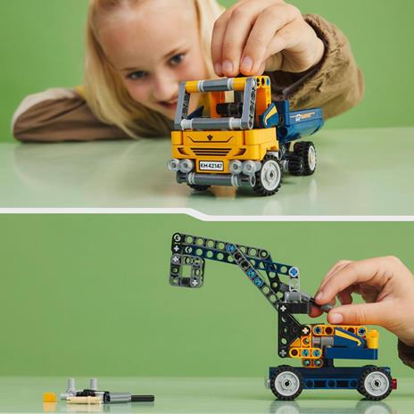 LEGO Technic 42147 Camion Ribaltabile, Set 2 in 1 con Camioncino ed Escavatore Giocattolo, Giochi per Bambini 7+, Idee Regalo - 2