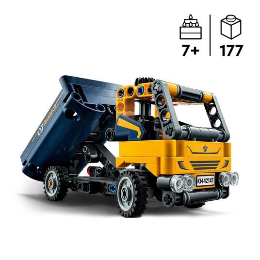 LEGO Technic 42147 Camion Ribaltabile, Set 2 in 1 con Camioncino ed Escavatore Giocattolo, Giochi per Bambini 7+, Idee Regalo - 3