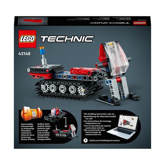 LEGO Technic 42148 Gatto delle Nevi, Set 2 in 1 con Motoslitta e Spazzaneve Giocattolo, Giochi per Bambini 7+, Idee Regalo - 8