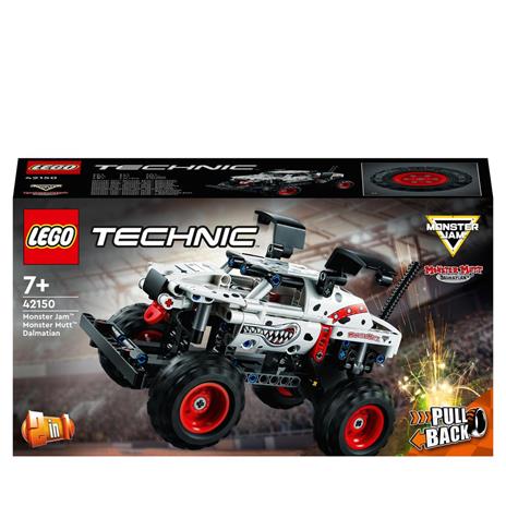 LEGO Technic 42150 Monster Mutt Monster Jam Dalmata Set  2 in 1 con Pull-Back Auto Offroad Monster Truck e Camion Giocattolo