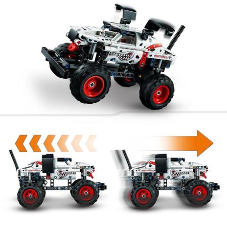 LEGO Technic 42150 Monster Mutt Monster Jam Dalmata Set  2 in 1 con Pull-Back Auto Offroad Monster Truck e Camion Giocattolo - 4