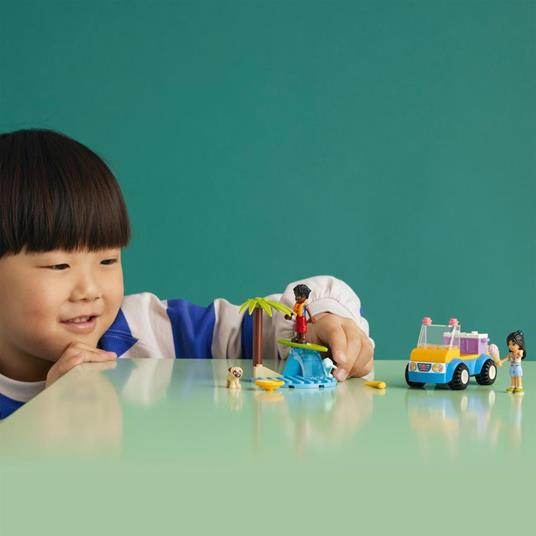 LEGO Friends 41725 Divertimento sul Beach Buggy con Macchina Giocattolo, Surf, Mini Bamboline, Delfino e Cane, Giochi Estivi - 2