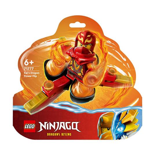 LEGO NINJAGO 71777 Salto Mortale Spinjitzu del Drago di Kai Trottola Giocattolo da Collezione Regalo per Bambini 6+ Anni