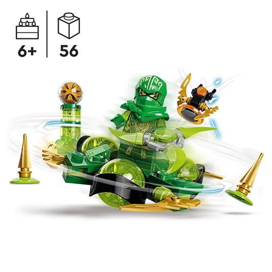LEGO NINJAGO 71779 Spin Power Dragon di Lloyd, Trottola Giocattolo da Collezione, Piccolo Regalo Ninja per Bambini 6+ Anni - 3