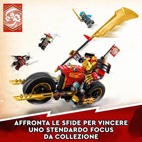 LEGO NINJAGO 71783 Mech Rider di Kai - EVOLUTION, Moto Giocattolo con Action Figure e 2 Minifigure, Giochi per Bambini 7+ - 4