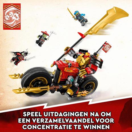 LEGO NINJAGO 71783 Mech Rider di Kai - EVOLUTION, Moto Giocattolo con Action Figure e 2 Minifigure, Giochi per Bambini 7+ - 5