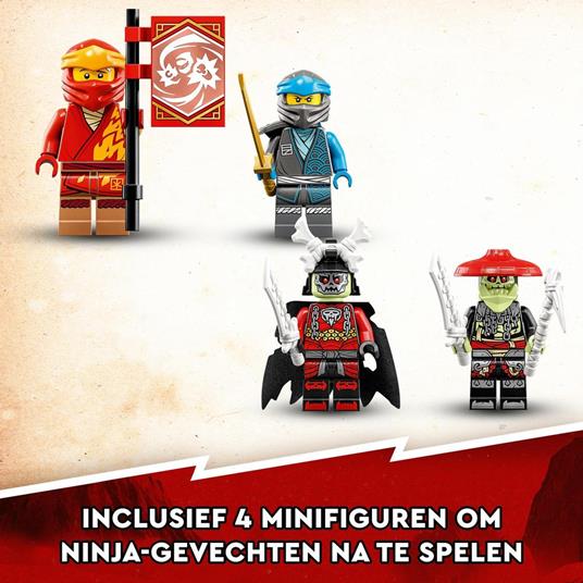 LEGO NINJAGO 71783 Mech Rider di Kai - EVOLUTION, Moto Giocattolo con Action Figure e 2 Minifigure, Giochi per Bambini 7+ - 8