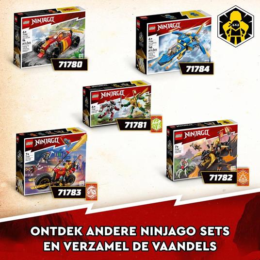 LEGO NINJAGO 71783 Mech Rider di Kai - EVOLUTION, Moto Giocattolo con Action Figure e 2 Minifigure, Giochi per Bambini 7+ - 10
