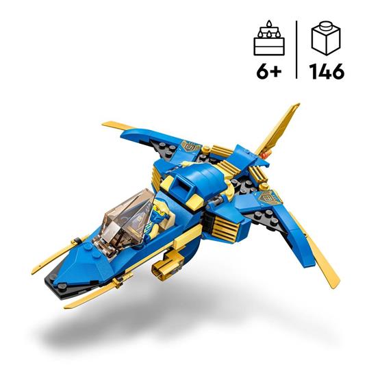 LEGO NINJAGO 71784 Jet-Fulmine di Jay - EVOLUTION, Set Aereo Giocattolo Potenziabile, Aeroplano da Costruire, Idea Regalo - 3