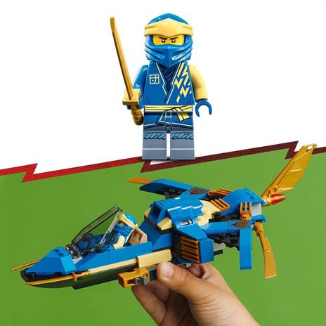 LEGO NINJAGO 71784 Jet-Fulmine di Jay - EVOLUTION, Set Aereo Giocattolo Potenziabile, Aeroplano da Costruire, Idea Regalo - 5