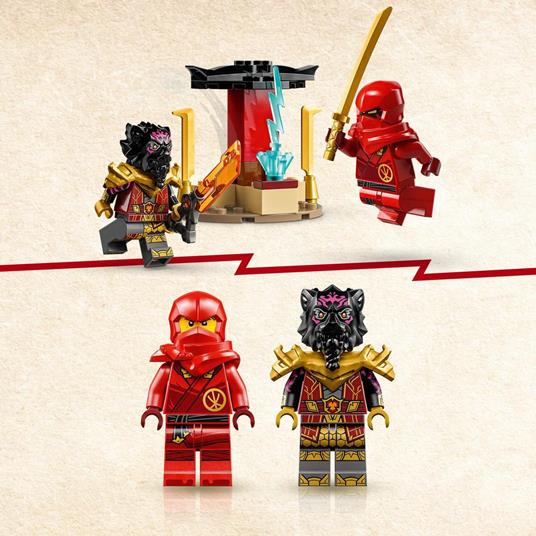 LEGO NINJAGO 71789 Battaglia su Auto e Moto di Kai e Ras Veicoli Giocattolo 2 Minifigure Giochi Ninja per Bambini 4+ Anni - 5