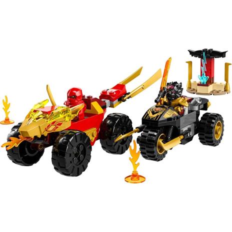 LEGO NINJAGO 71789 Battaglia su Auto e Moto di Kai e Ras Veicoli Giocattolo 2 Minifigure Giochi Ninja per Bambini 4+ Anni - 7