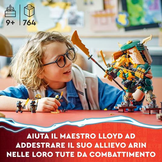 LEGO NINJAGO 71794 Team Mech Ninja di Lloyd e Arin, Set con 2 Action Figure Combinabili e 5 Minifigure, Giochi per Bambini 9+ - 2
