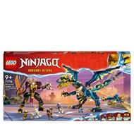 LEGO NINJAGO 71796 Dragone Elementare vs. Mech dellImperatrice Set con Drago Giocattolo Action Figure Flyer e 6 Minifigure