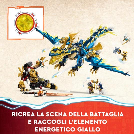 LEGO NINJAGO 71796 Dragone Elementare vs. Mech dellImperatrice Set con Drago Giocattolo Action Figure Flyer e 6 Minifigure - 4