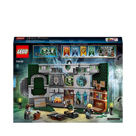 LEGO Harry Potter 76410 Stendardo della Casa Serpeverde da Parete, Sala Comune Castello di Hogwarts, Giocattolo da Collezione - 8