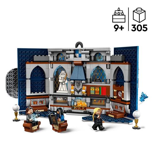 LEGO Harry Potter 76411 Stendardo della Casa Corvonero da Parete, Sala Comune Castello di Hogwarts, Giocattolo da Collezione - 3