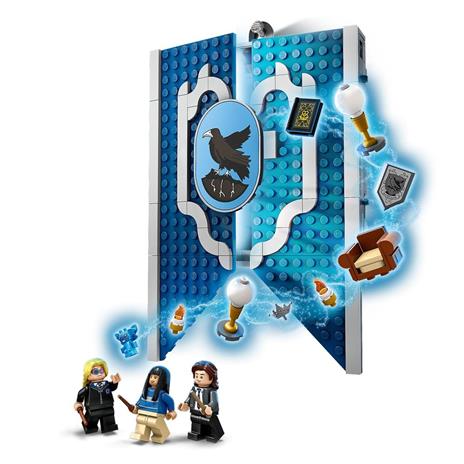 LEGO Harry Potter 76411 Stendardo della Casa Corvonero da Parete, Sala Comune Castello di Hogwarts, Giocattolo da Collezione - 4