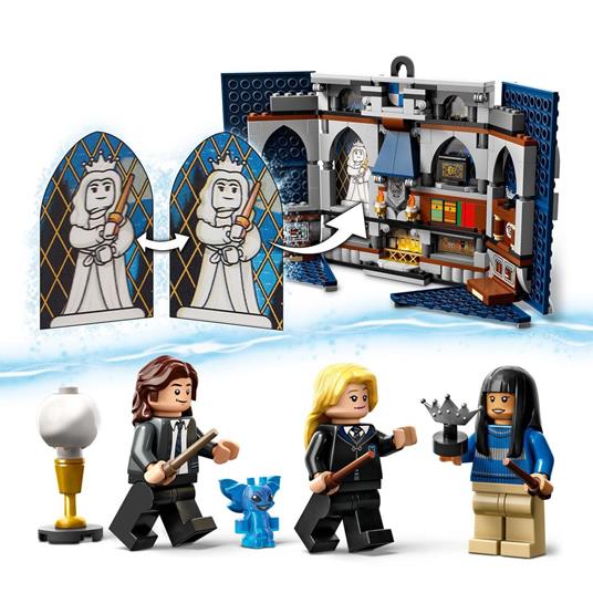 LEGO Harry Potter 76411 Stendardo della Casa Corvonero da Parete, Sala Comune Castello di Hogwarts, Giocattolo da Collezione - 5