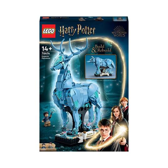LEGO Harry Potter 76414 Expecto Patronum Set 2 in 1 con Figure Animali, Cervo e Lupo, Regali per Adolescenti, Donne e Uomini - LEGO - Harry Potter - TV & Movies - Giocattoli | IBS