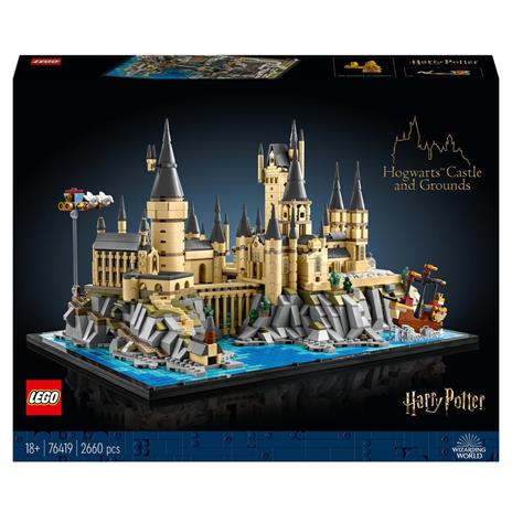 LEGO Harry Potter 76419 Castello e Parco di Hogwarts, Grande Set con Torre dell'Astronomia, Sala Grande e Camera dei Segreti