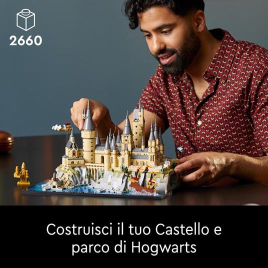 LEGO Harry Potter 76419 Castello e Parco di Hogwarts, Grande Set con Torre dell'Astronomia, Sala Grande e Camera dei Segreti - 2