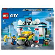 LEGO City 60362 Autolavaggio, Gioco per Bambini 6+ Anni con Spazzole Rotanti, Macchina Giocattolo e 2 Minifigure, Idea Regalo