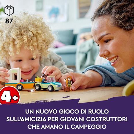 LEGO Friends 41726 Vacanza in Campeggio, Camper Giocattolo e Macchina, Giochi per Bambina e Bambino 4+ Anni, Idea Regalo - 2