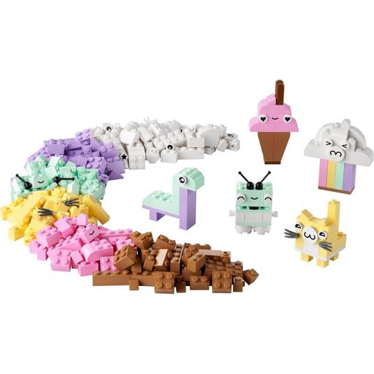 LEGO Classic 11028 Divertimento Creativo Pastelli, Set Costruzioni in Mattoncini con Dinosauro Giocattolo, Giochi per Bambini - 7
