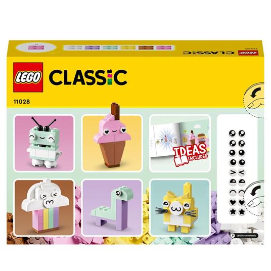 LEGO Classic 11028 Divertimento Creativo Pastelli, Set Costruzioni in Mattoncini con Dinosauro Giocattolo, Giochi per Bambini - 8