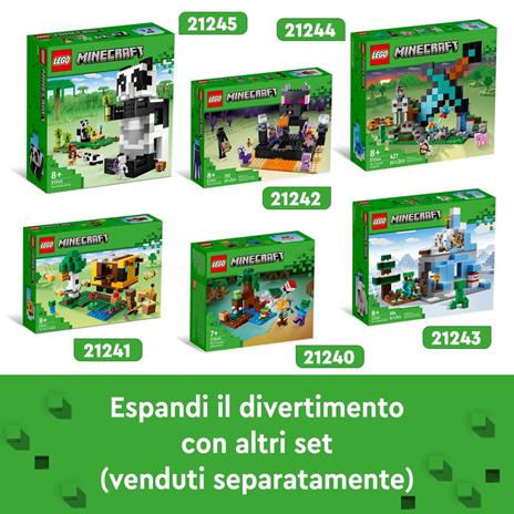 LEGO Minecraft 21241 Il Cottage dellApe, Modellino da Costruire Fattoria con Animali Giocattolo, Idee Regalo di Compleanno - 10