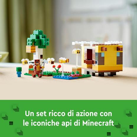 LEGO Minecraft 21241 Il Cottage dellApe, Modellino da Costruire Fattoria con Animali Giocattolo, Idee Regalo di Compleanno - 8