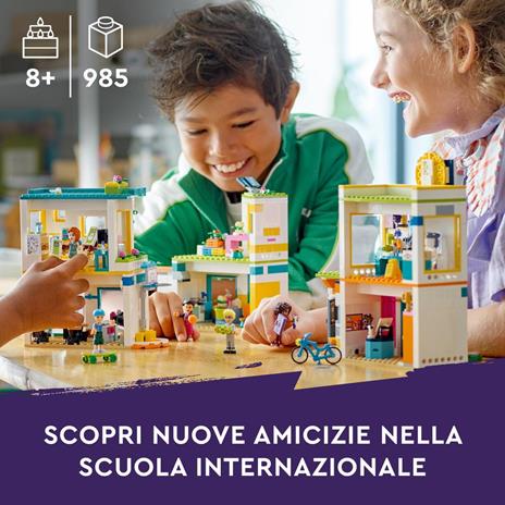 LEGO Friends 41731 La Scuola Internazionale di Heartlake City, Giochi per Bambine e Bambini con 5 Mini Bamboline, Idea Regalo - 2