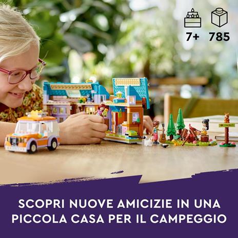 LEGO Friends 41735 Casetta Mobile Roulotte con Macchina Giocattolo Mini Bamboline Leo e Liann Giochi per Bambini Idea Regalo - 2