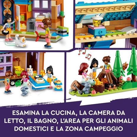 LEGO Friends 41735 Casetta Mobile Roulotte con Macchina Giocattolo Mini Bamboline Leo e Liann Giochi per Bambini Idea Regalo - 9