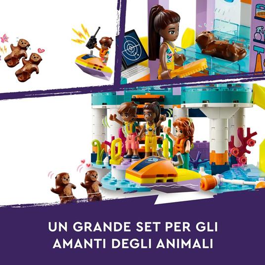 LEGO Friends 41736 Centro di Soccorso Marino, Set Veterinario Giocattolo per la Cura degli Animali, Giochi per Bambini 7+ - 4